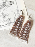 JOSEPHINE | Woven Beaded Fringe Earrings