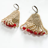 PECOS | Beaded Carnelian Earrings
