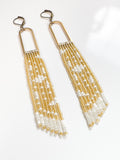 FLORENCE | Asymmetrical Beaded Earrings