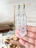BEULAH | Woven Lace Beaded Earrings