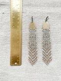 OPHELIA | Vintage Inspired Long Beaded Earrings