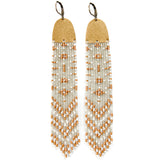 OPHELIA | Vintage Inspired Long Beaded Earrings