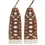 JOSEPHINE | Woven Beaded Fringe Earrings