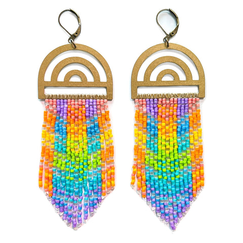 PRIDE | Neon Rainbow Earrings