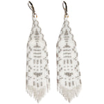 BEULAH | Woven Lace Beaded Earrings