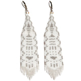 BEULAH | Woven Lace Beaded Earrings